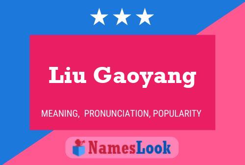 ملصق اسم Liu Gaoyang