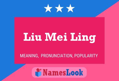 ملصق اسم Liu Mei Ling