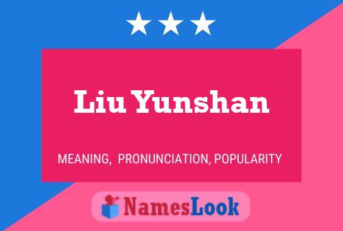 ملصق اسم Liu Yunshan