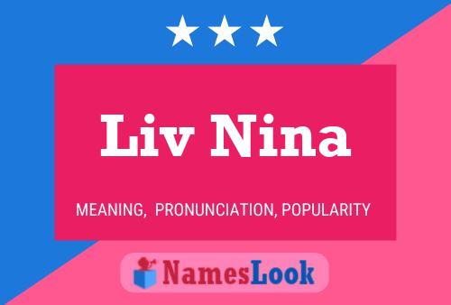 ملصق اسم Liv Nina