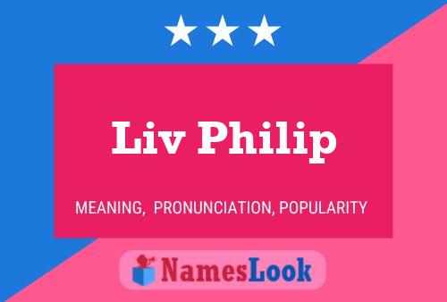 ملصق اسم Liv Philip