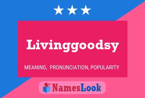 ملصق اسم Livinggoodsy