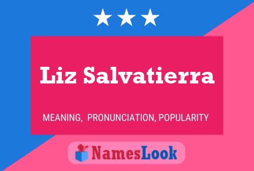 ملصق اسم Liz Salvatierra