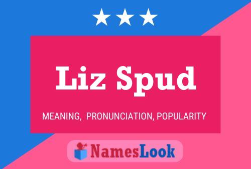 ملصق اسم Liz Spud