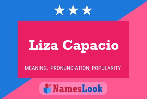 ملصق اسم Liza Capacio