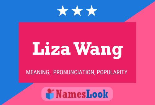 ملصق اسم Liza Wang