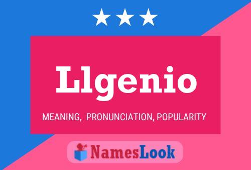 ملصق اسم Llgenio