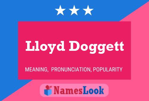 ملصق اسم Lloyd Doggett