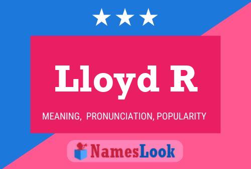 ملصق اسم Lloyd R