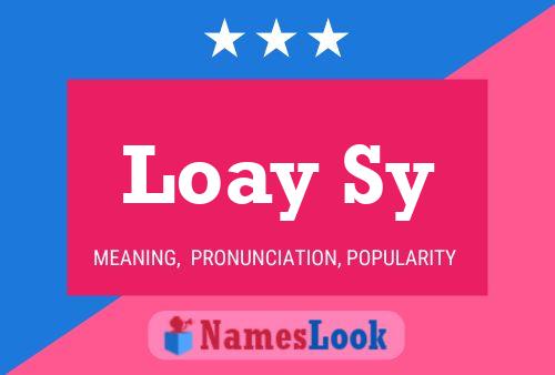 ملصق اسم Loay Sy