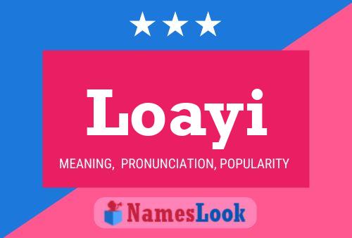 ملصق اسم Loayi