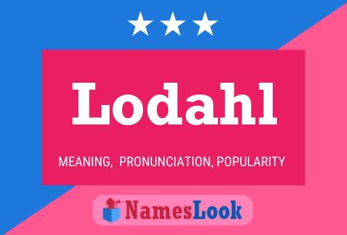 ملصق اسم Lodahl