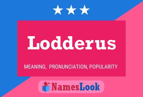 ملصق اسم Lodderus