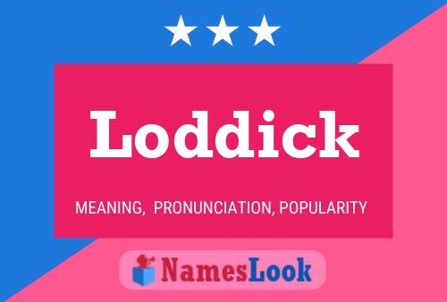 ملصق اسم Loddick