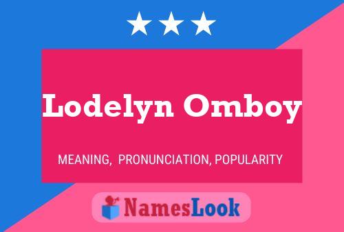 ملصق اسم Lodelyn Omboy