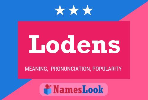 ملصق اسم Lodens