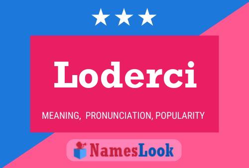 ملصق اسم Loderci