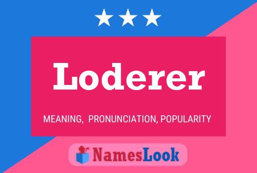 ملصق اسم Loderer