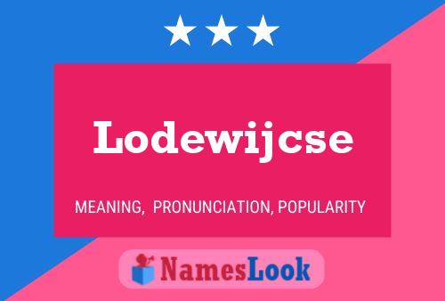 ملصق اسم Lodewijcse