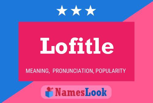 ملصق اسم Lofitle