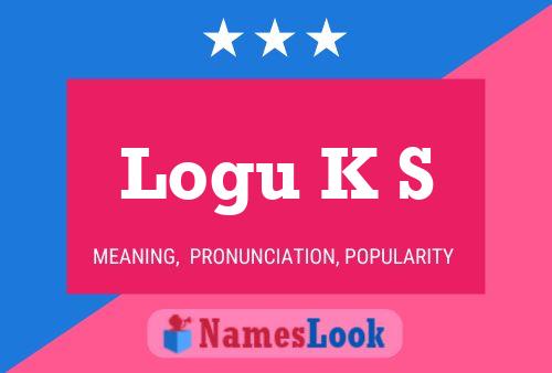 ملصق اسم Logu K S