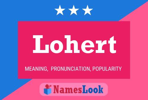 ملصق اسم Lohert