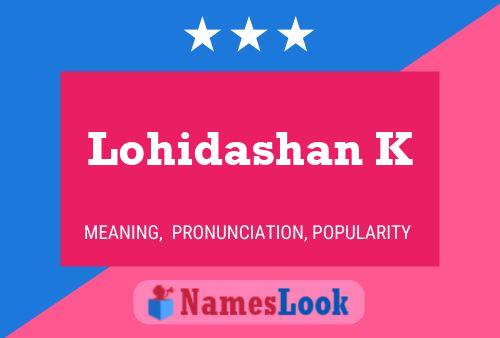 ملصق اسم Lohidashan K