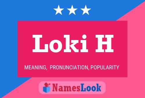 ملصق اسم Loki H