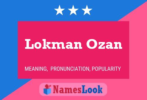 ملصق اسم Lokman Ozan