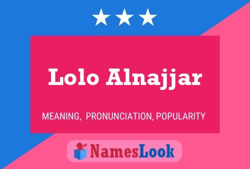 ملصق اسم Lolo Alnajjar