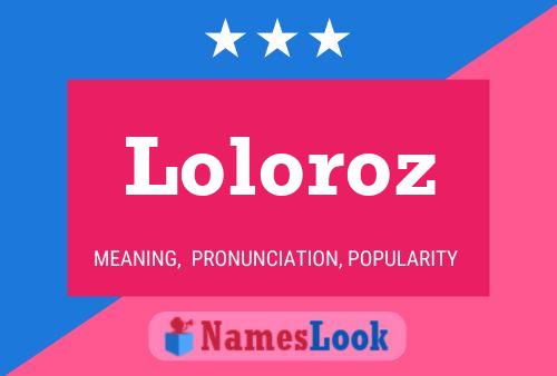 ملصق اسم Loloroz