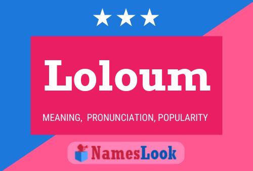 ملصق اسم Loloum