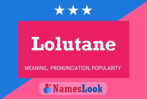 ملصق اسم Lolutane