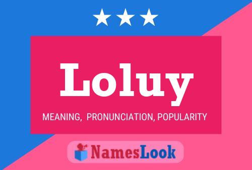 ملصق اسم Loluy