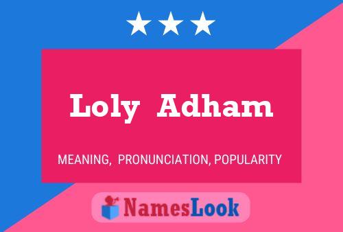 ملصق اسم Loly  Adham