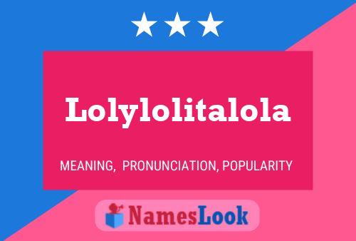 ملصق اسم Lolylolitalola