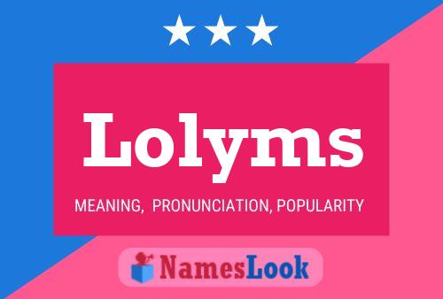 ملصق اسم Lolyms