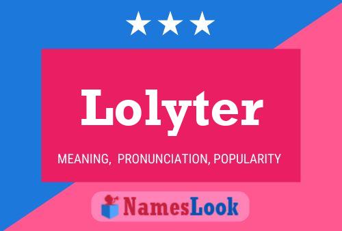 ملصق اسم Lolyter