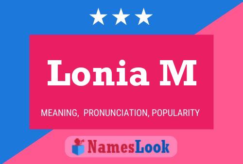 ملصق اسم Lonia M