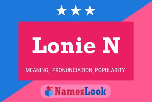 ملصق اسم Lonie N