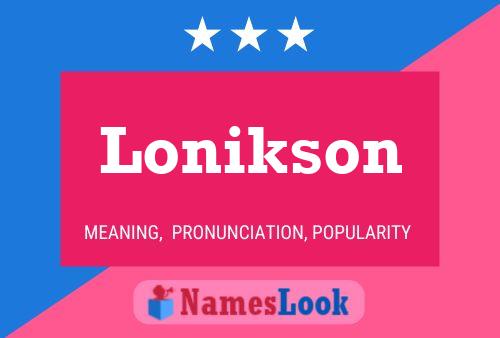 ملصق اسم Lonikson