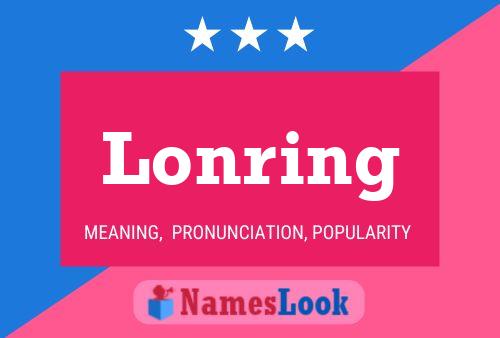 ملصق اسم Lonring