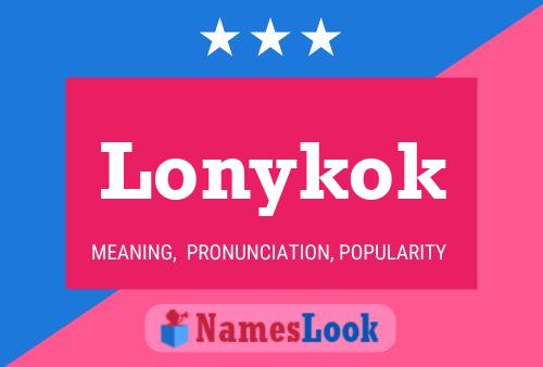 ملصق اسم Lonykok