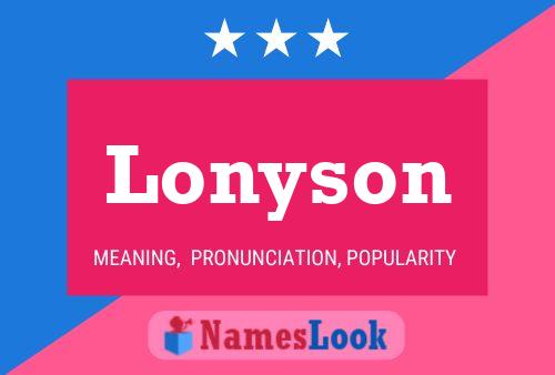 ملصق اسم Lonyson