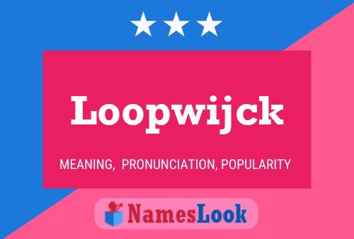 ملصق اسم Loopwijck