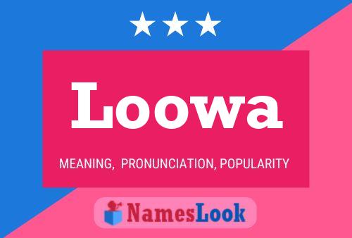 ملصق اسم Loowa