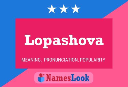 ملصق اسم Lopashova