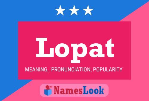 ملصق اسم Lopat