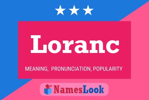 ملصق اسم Loranc