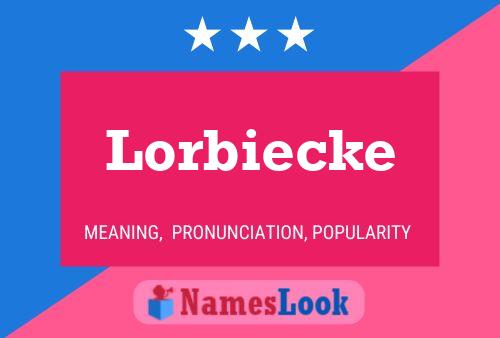 ملصق اسم Lorbiecke